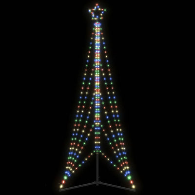 Vidaxl led-kerstboom 525 leds kleurrijk 302 cm