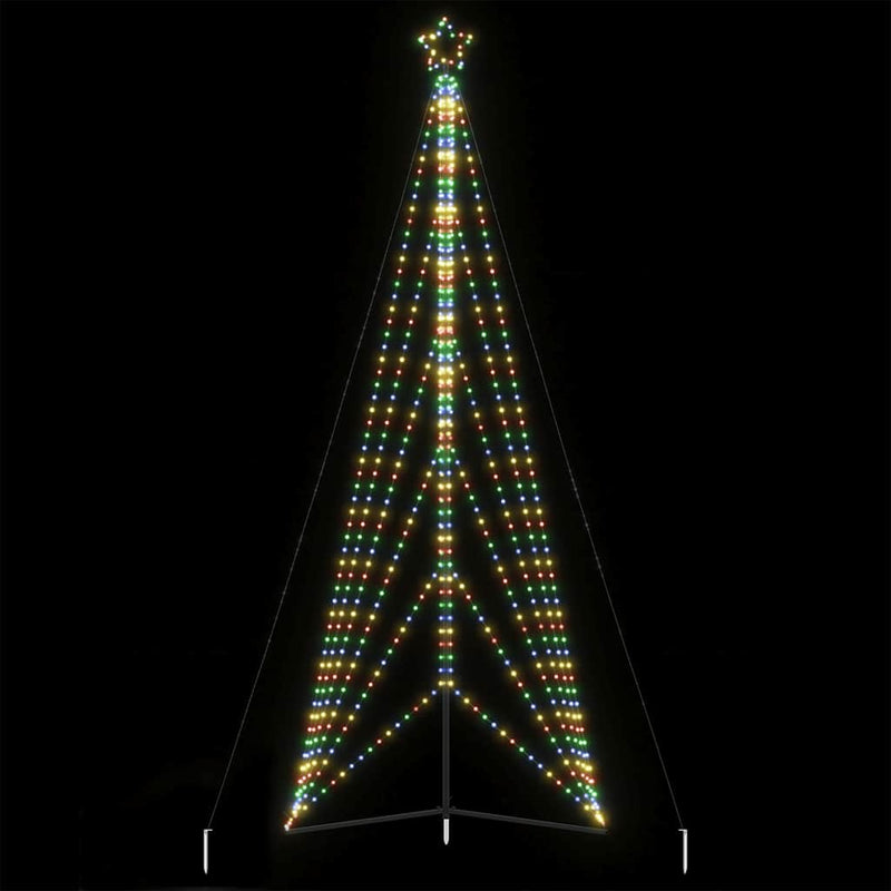 Vidaxl led-kerstboom 861 leds kleurrijk 478 cm