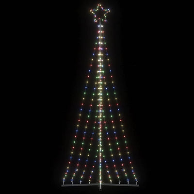 Vidaxl led-kerstboom 447 leds kleurrijk 249 cm