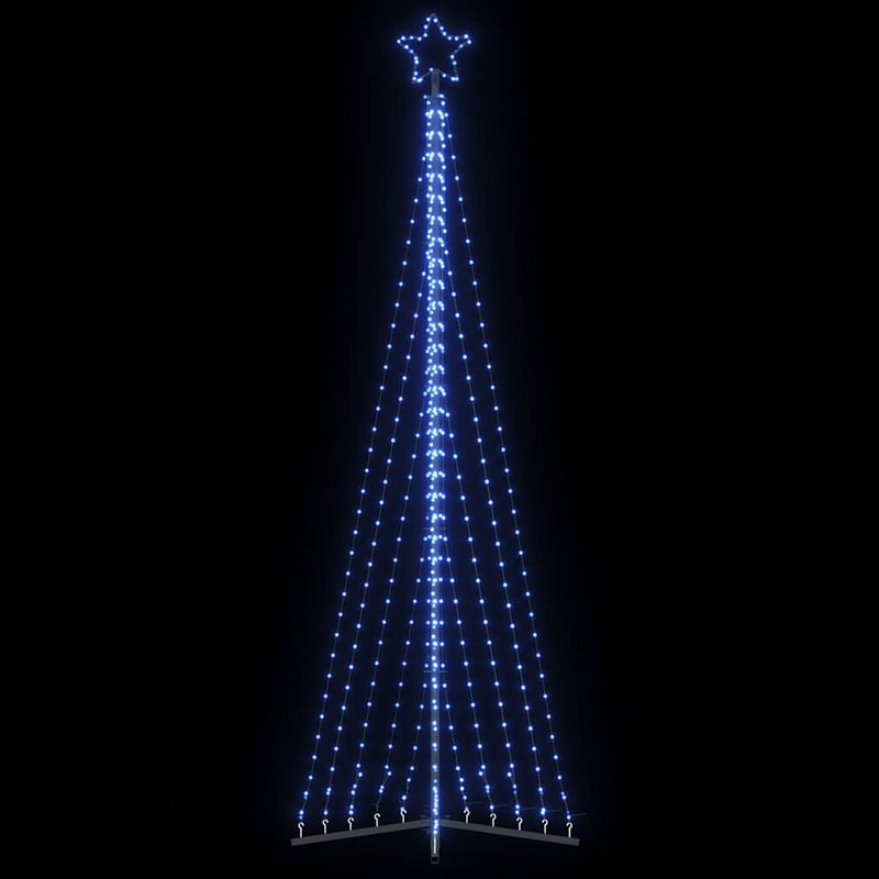 Vidaxl led-kerstboom 495 leds 300,5 cm blauw