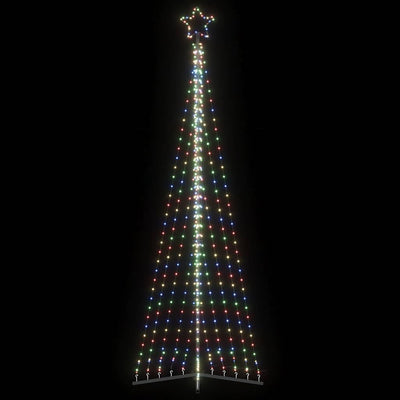 Vidaxl led-kerstboom 495 leds kleurrijk 300,5 cm