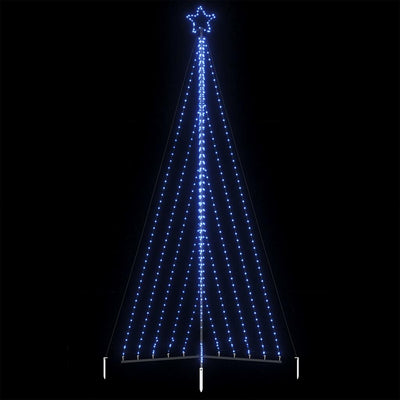 Vidaxl led-kerstboom 570 leds 399 cm blauw