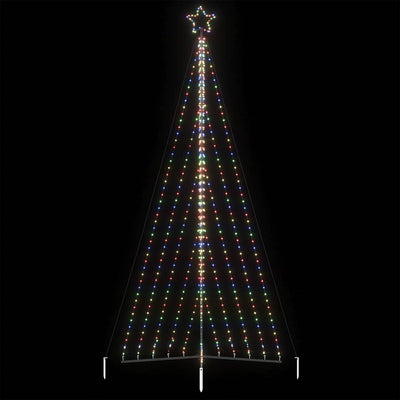 Vidaxl led-kerstboom 570 leds kleurrijk 399 cm