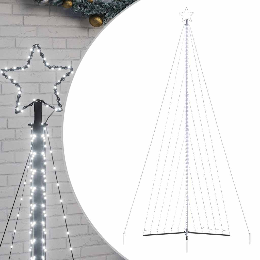 Vidaxl led-kerstboom 789 leds koud wit 476 cm