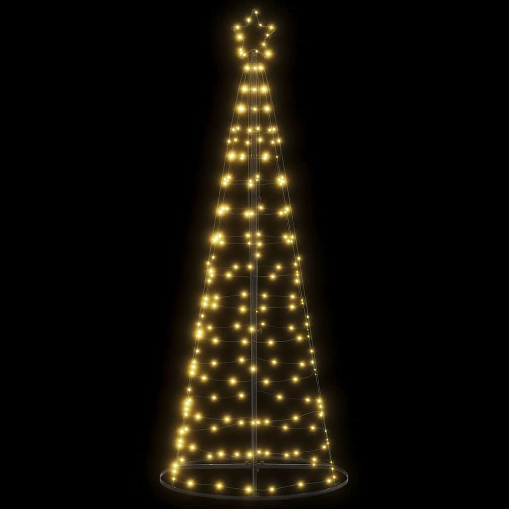 Vidaxl led-kerstboom 200 leds warm wit 180 cm