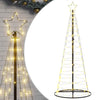 Vidaxl led-kerstboom 200 leds warm wit 180 cm