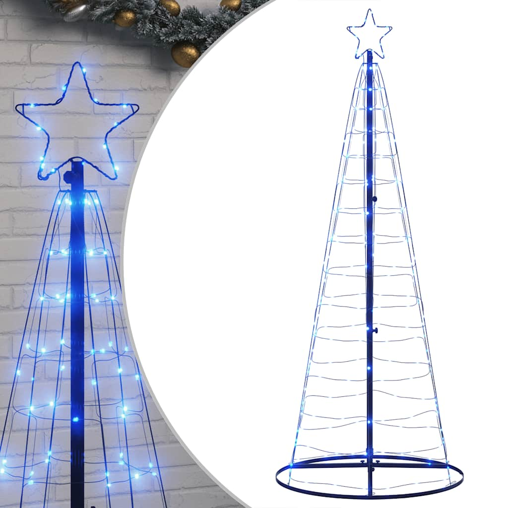 Vidaxl led-kerstboom 200 leds 182 cm blauw