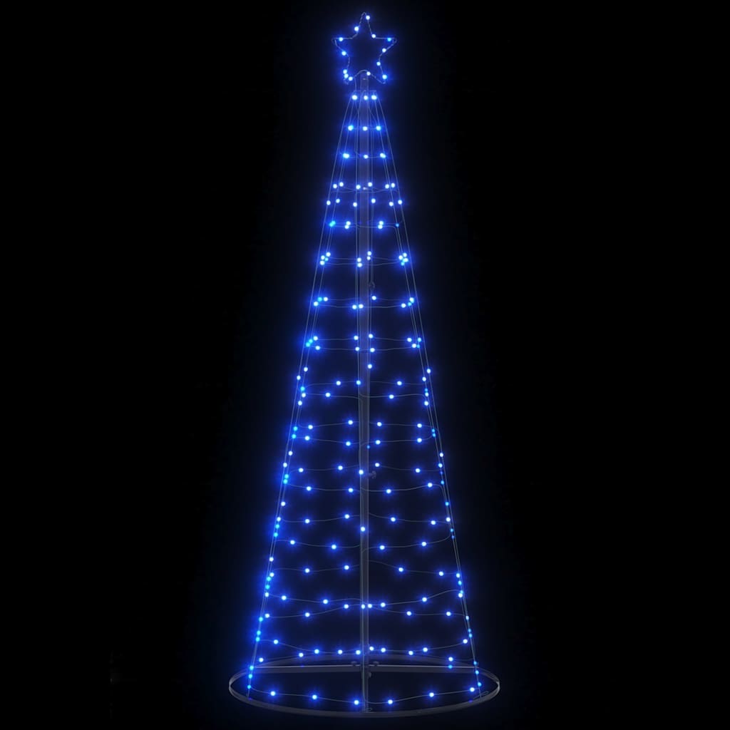 Vidaxl led-kerstboom 200 leds 182 cm blauw