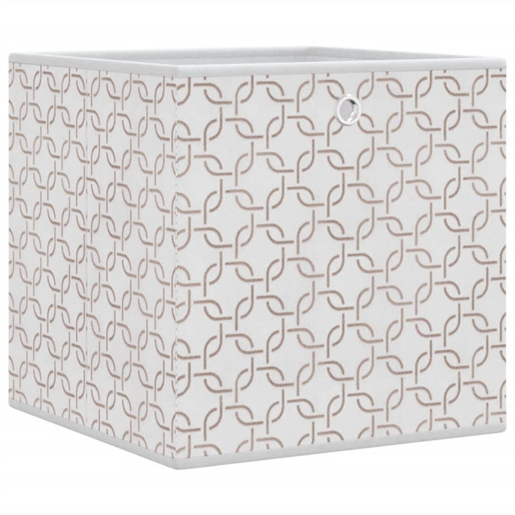 Vidaxl opbergboxen 4 st inklapbaar 32x32x32 cm ongeweven stof crème