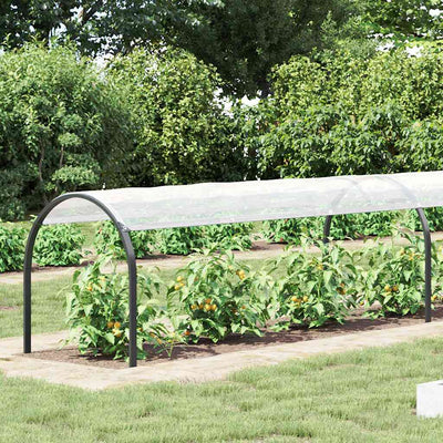 Vidaxl plantenafdekking met zeilringen 1x10 m polyethyleen