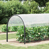 Vidaxl plantenafdekking met zeilringen 2x8 m polyethyleen