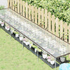 Vidaxl plantenafdekking met zeilringen 1x5 m polyethyleen