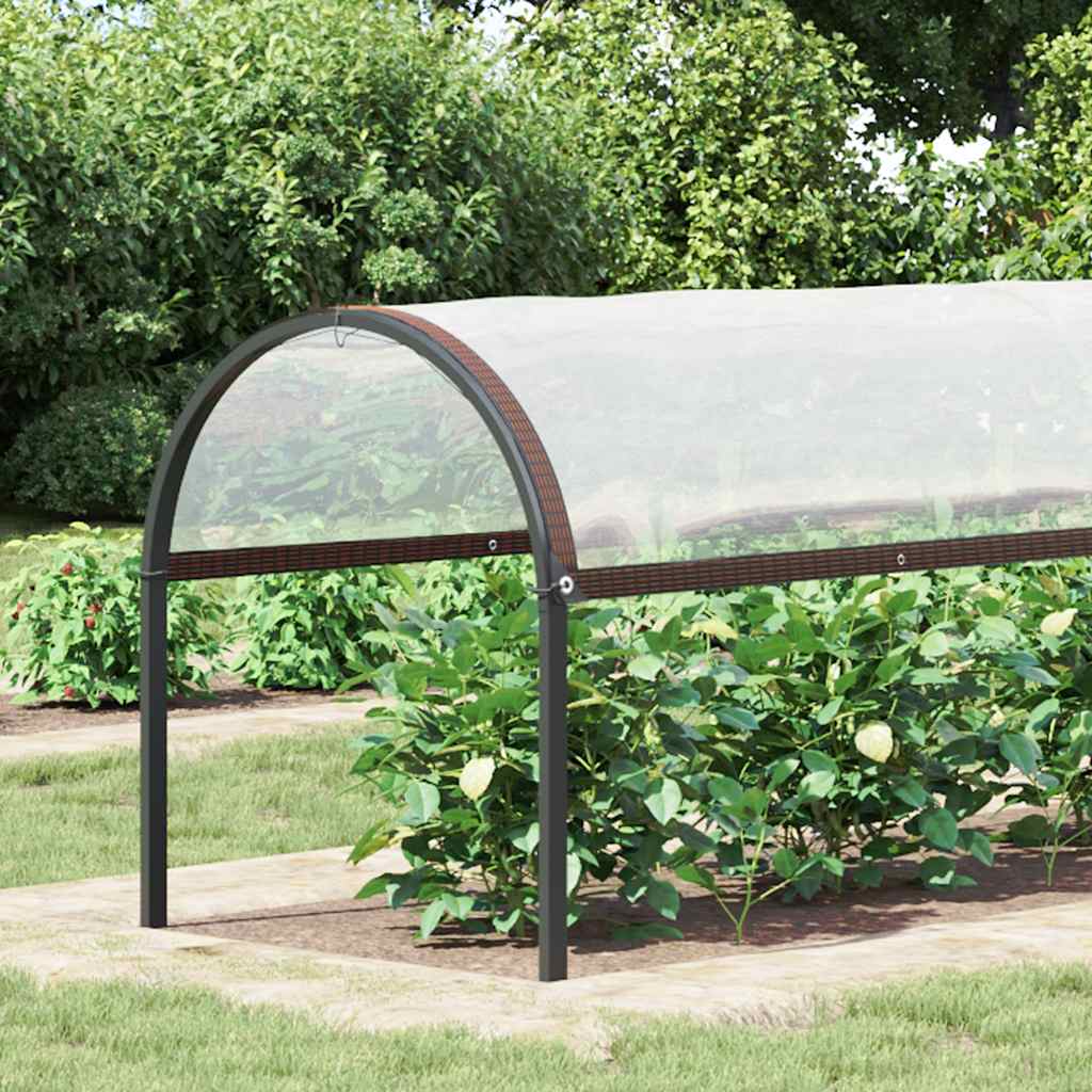 Vidaxl plantenafdekking met zeilringen 2x5 m polyethyleen