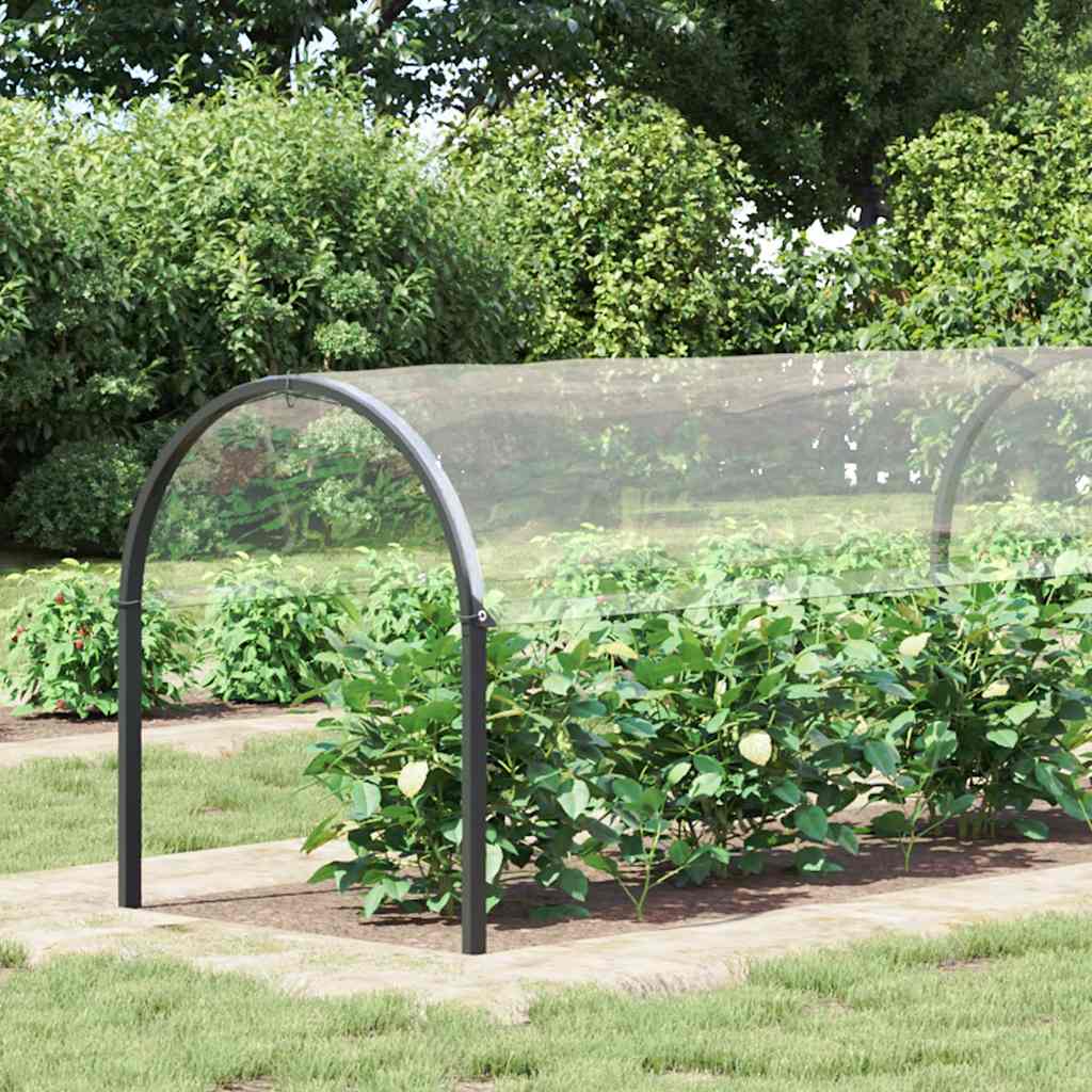 Vidaxl plantenafdekking met zeilringen 2x4 m pvc