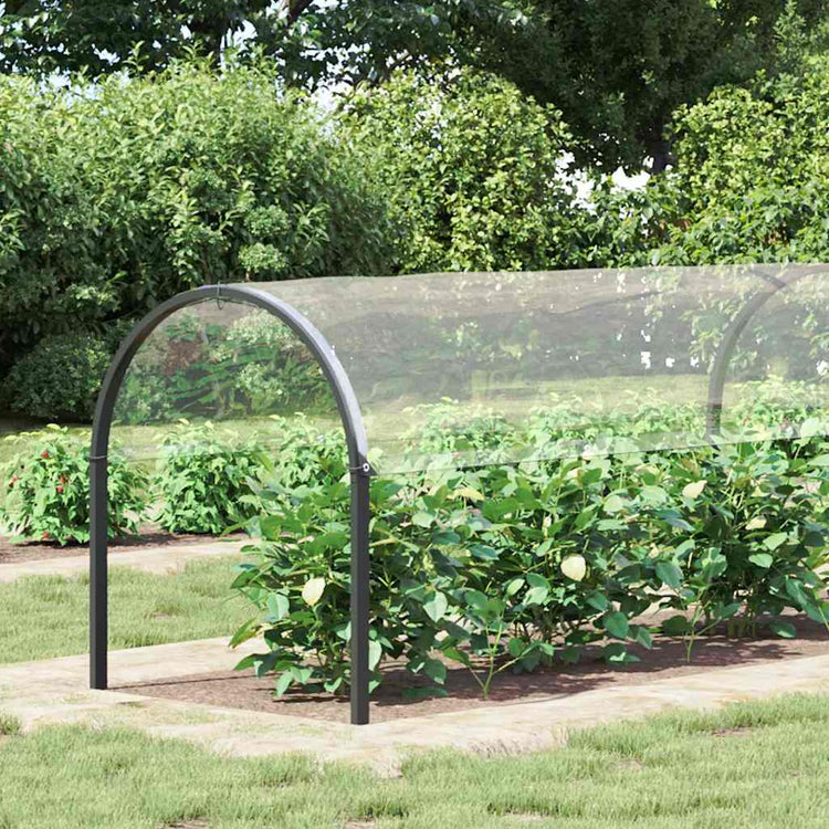 Vidaxl plantenafdekking met zeilringen 2x5 m pvc