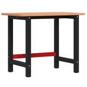 Vidaxl werkbank rechthoekig 100x60x81,5 cm massief beukenhout - afbeelding 2