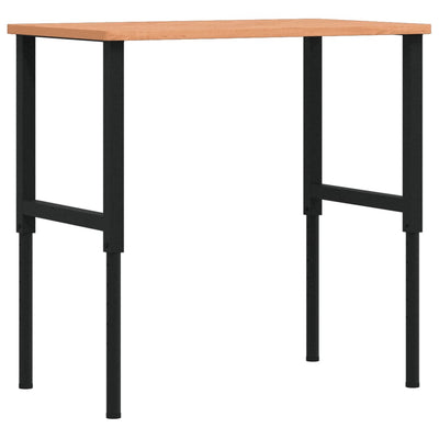 Vidaxl werkbank rechthoekig 100x60x(71,5-98) cm massief beukenhout