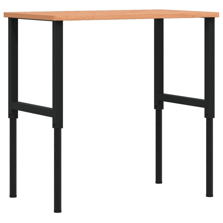 Vidaxl werkbank rechthoekig 100x60x(71,5-98) cm massief beukenhout