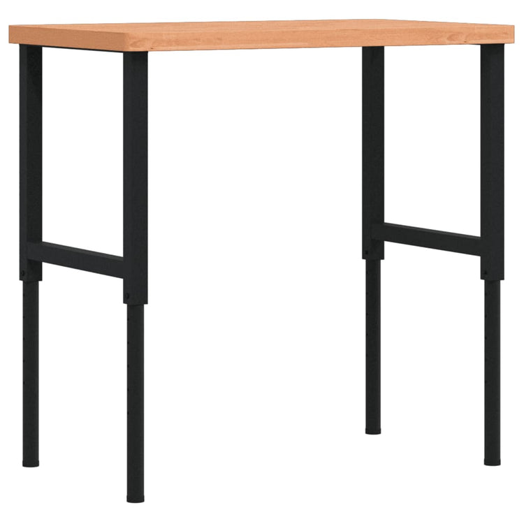 Vidaxl werkbank rechthoekig 100x60x(73-99,5) cm massief beukenhout