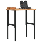 Vidaxl werkbank rechthoekig 80x60x(73-99,5) cm massief acaciahout - afbeelding 1