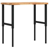 Vidaxl werkbank rechthoekig 100x60x(73-99,5) cm massief acaciahout - afbeelding 2