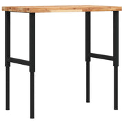 Vidaxl werkbank rechthoekig 100x60x(73-99,5) cm massief acaciahout - afbeelding 2