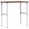 Vidaxl werkbank rechthoek 100x60x(71,5-98) cm eikenhout donkerbruin