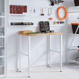 Vidaxl werkbank rechthoekig 100x60x(73-99,5) cm massief acaciahout - afbeelding 3