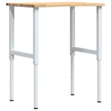 Vidaxl werkbank 80x60x(71,5-98) cm massief eikenhout - afbeelding 2