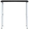 Vidaxl werkbank 100x60x(71,5-98) cm eikenhout donkerbruin