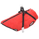 Vidaxl hondenjas met harnas waterdicht reflecterend rood l48