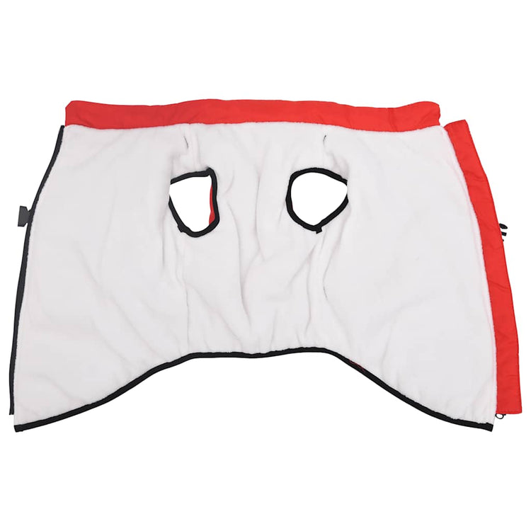 Vidaxl hondenjas met harnas waterdicht reflecterend rood l48