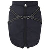 Vidaxl hondenjas met harnas waterdicht reflecterend marineblauw l52