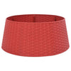Vidaxl kerstboomrok ø56x23 cm kunststof rood