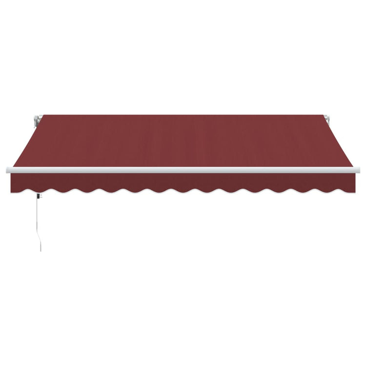 Vidaxl luifel automatisch uittrekbaar 350x250 cm bordeauxrood