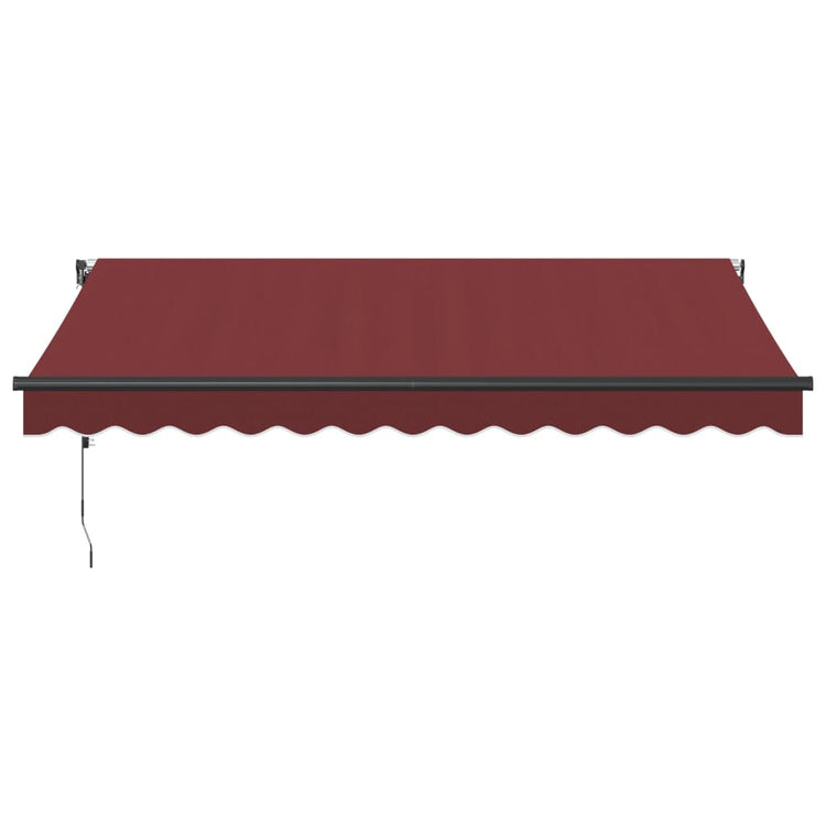 Vidaxl luifel automatisch uittrekbaar 350x250 cm bordeauxrood