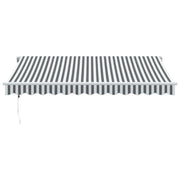 Vidaxl luifel automatisch uittrekbaar 350x250 cm antracietkleur en wit - afbeelding 3