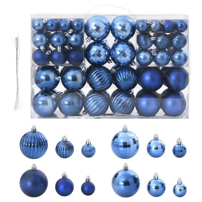 Vidaxl kerstballen 100 st ø3 4 6 cm blauw