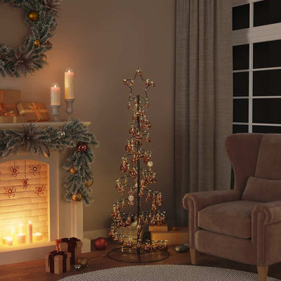 Vidaxl kerstballen 98 st ø3 4 6 cm bruin