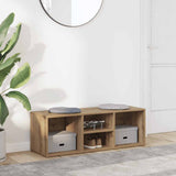 Vidaxl schoenenopbergbank 102x35x35 cm bewerkt hout artisanaal eiken - afbeelding 1