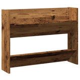 Vidaxl wandschoenenkast 80x18x60 cm bewerkt hout oud houtkleurig - afbeelding 2