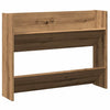 Vidaxl wandschoenenkast 80x18x60 cm bewerkt hout artisanaal eikenkleur