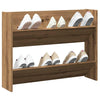 Vidaxl wandschoenenkast 80x18x60 cm bewerkt hout artisanaal eikenkleur