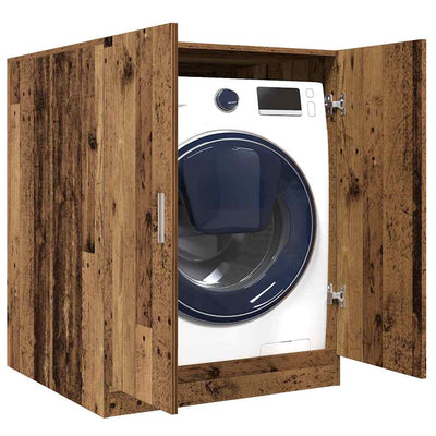 Vidaxl wasmachinekast 70,5x71,5x91,5 cm oud houtkleurig