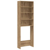 Vidaxl wasmachinekast 64x24x190 cm artisanaal eikenkleur