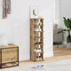 Vidaxl schoenenkast 28x27x102 cm bewerkt hout artisanaal eikenkleurig