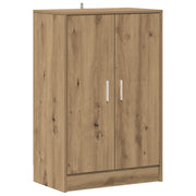 Vidaxl schoenenkast 60x35x92 cm bewerkt hout artisanaal eikenkleur - afbeelding 2