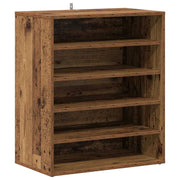 Vidaxl schoenenkast 60x35x70 cm bewerkt hout oud houtkleurig - afbeelding 2