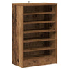 Vidaxl schoenenkast 60x35x92 cm bewerkt hout oud houtkleurig