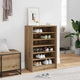 Vidaxl schoenenkast 60x35x92 cm bewerkt hout artisanaal eikenkleur
